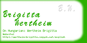 brigitta wertheim business card